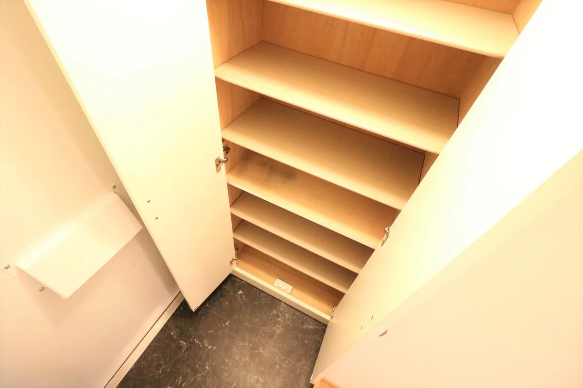 シューズボックス完備により女性でも安心