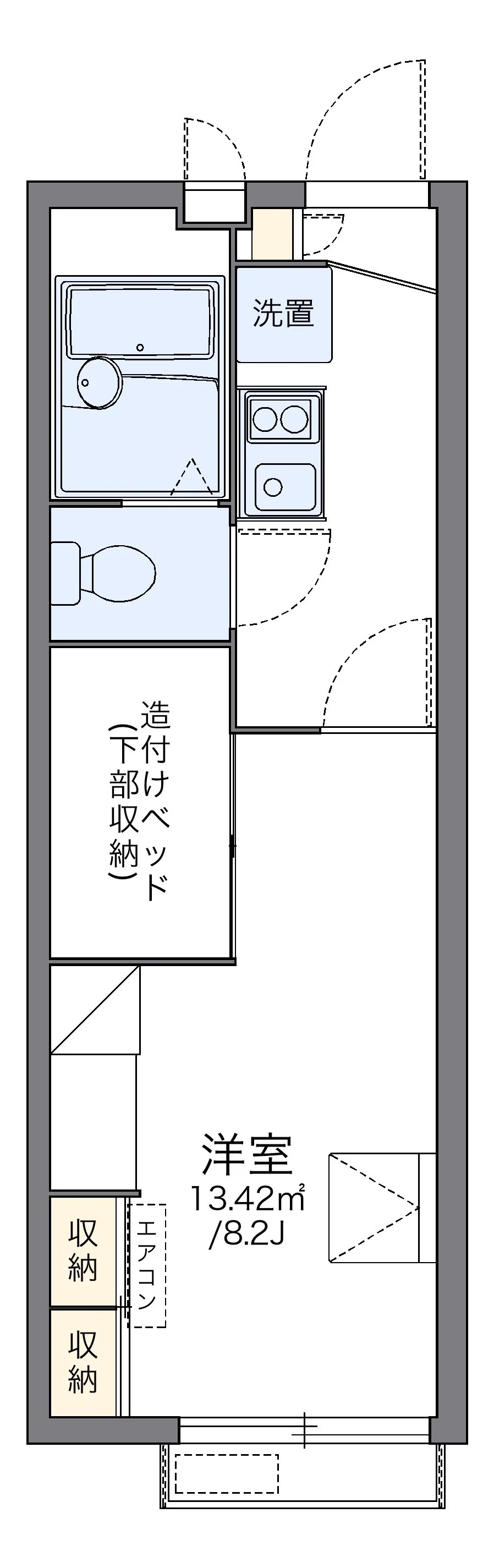代表的な間取のため実際の間取とは異なる場合があります