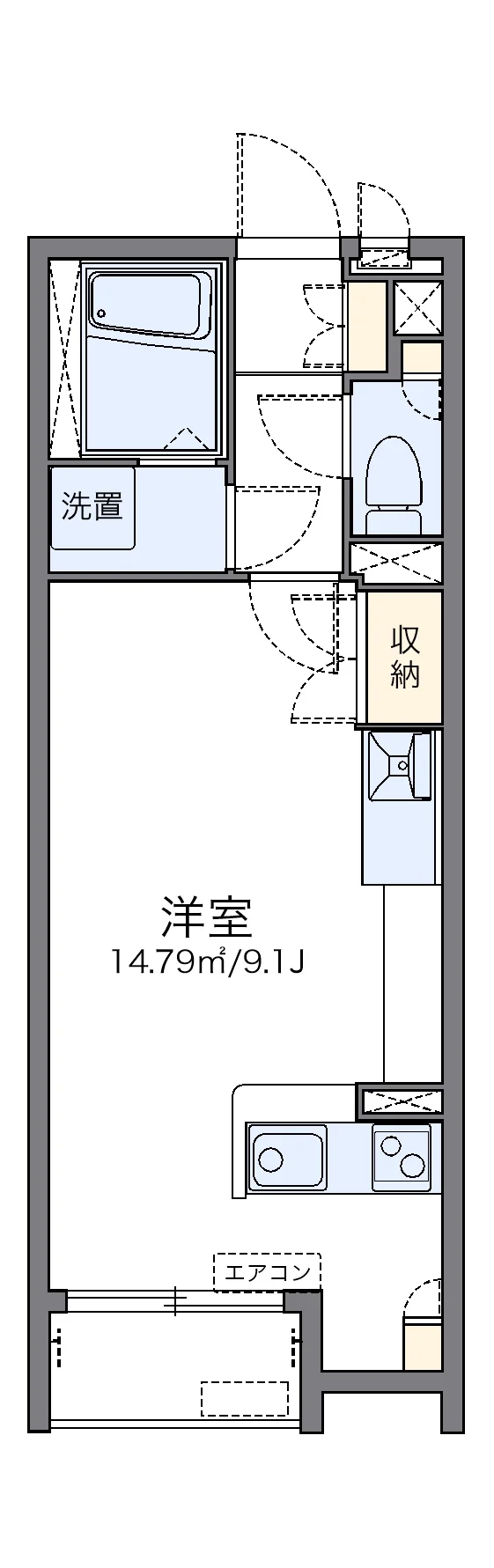 代表的な間取のため実際の間取とは異なる場合があります