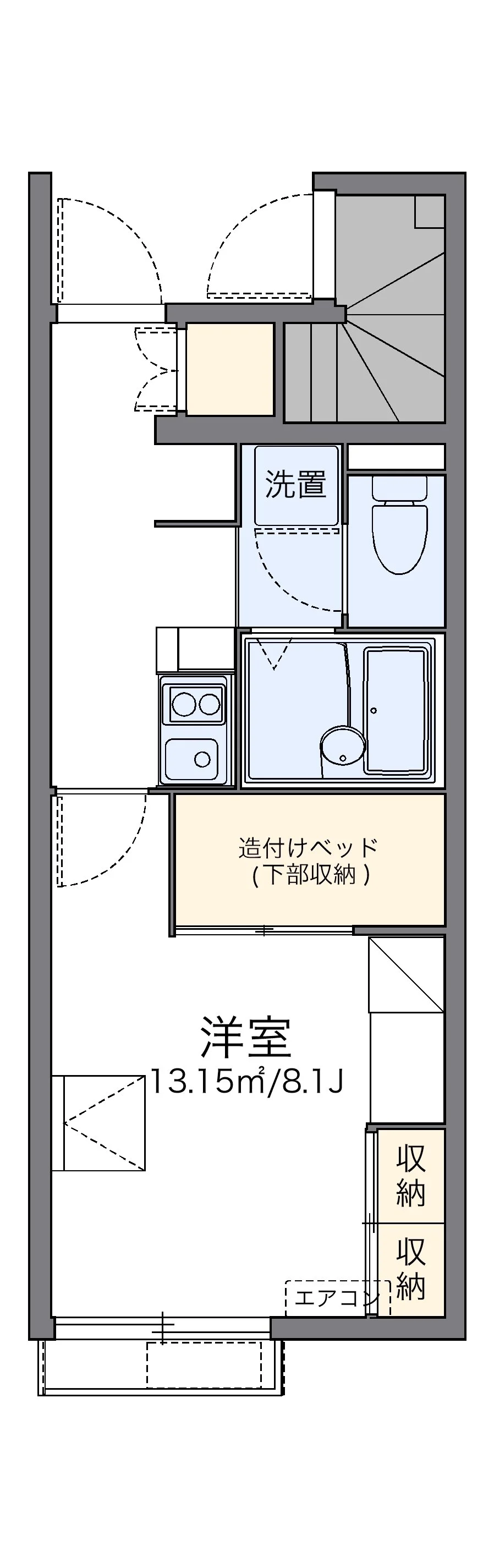 代表的な間取のため実際の間取とは異なる場合があります