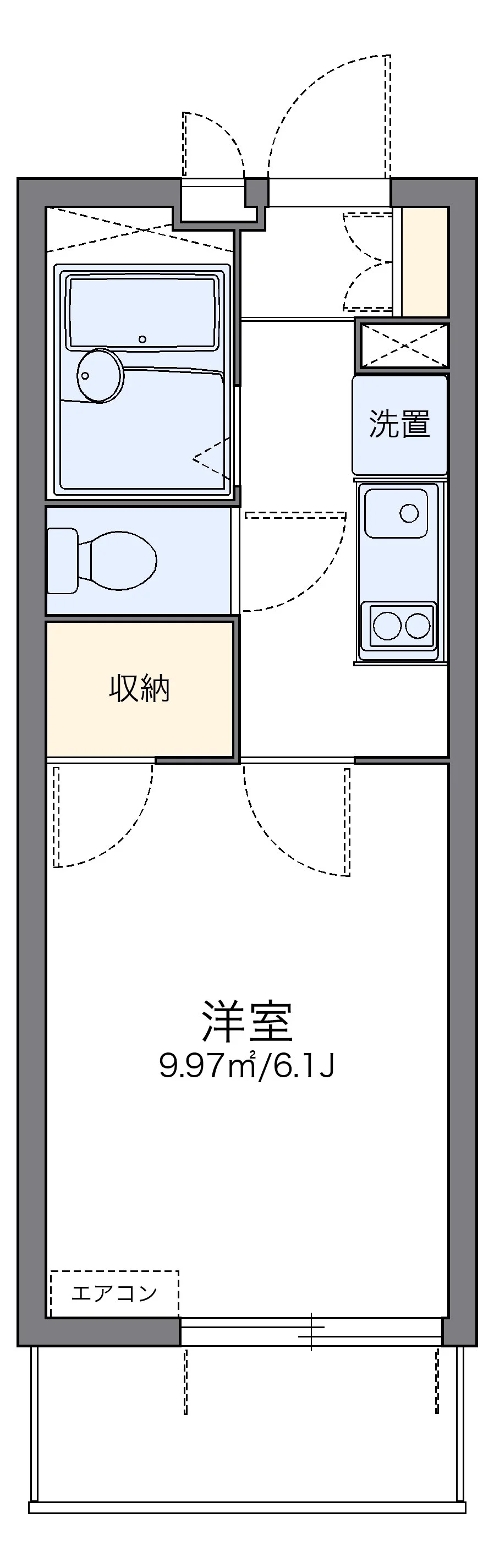 代表的な間取のため実際の間取とは異なる場合があります