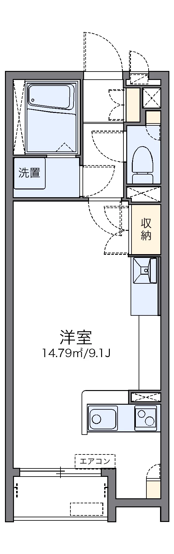 代表的な間取のため実際の間取とは異なる場合があります