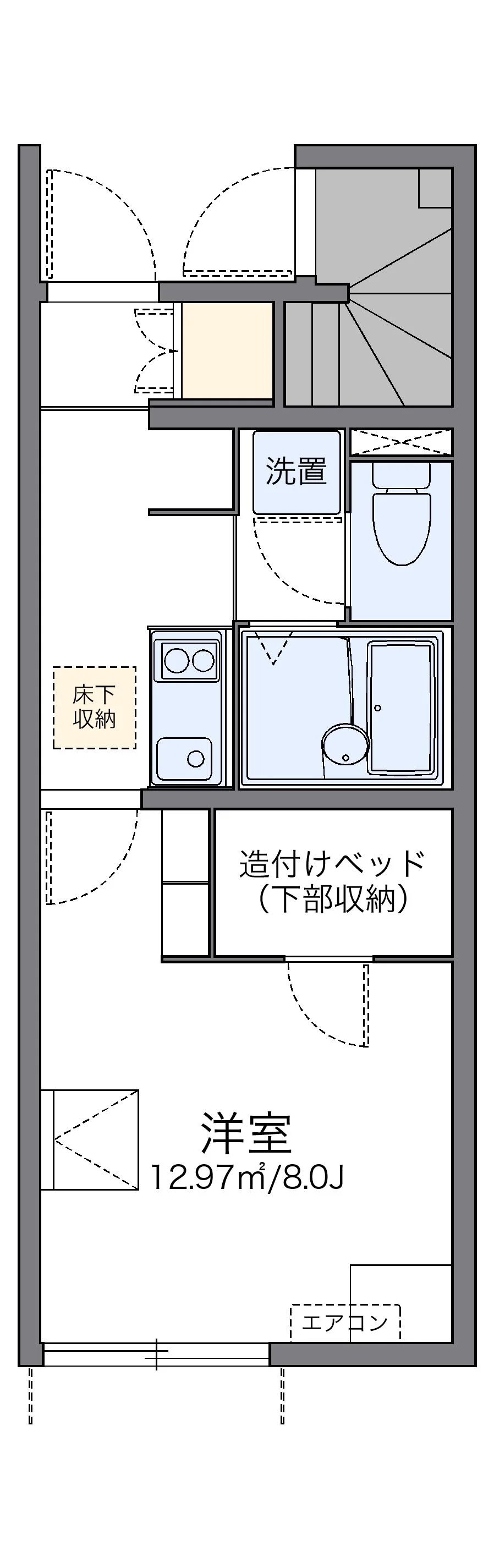 代表的な間取のため実際の間取とは異なる場合があります
