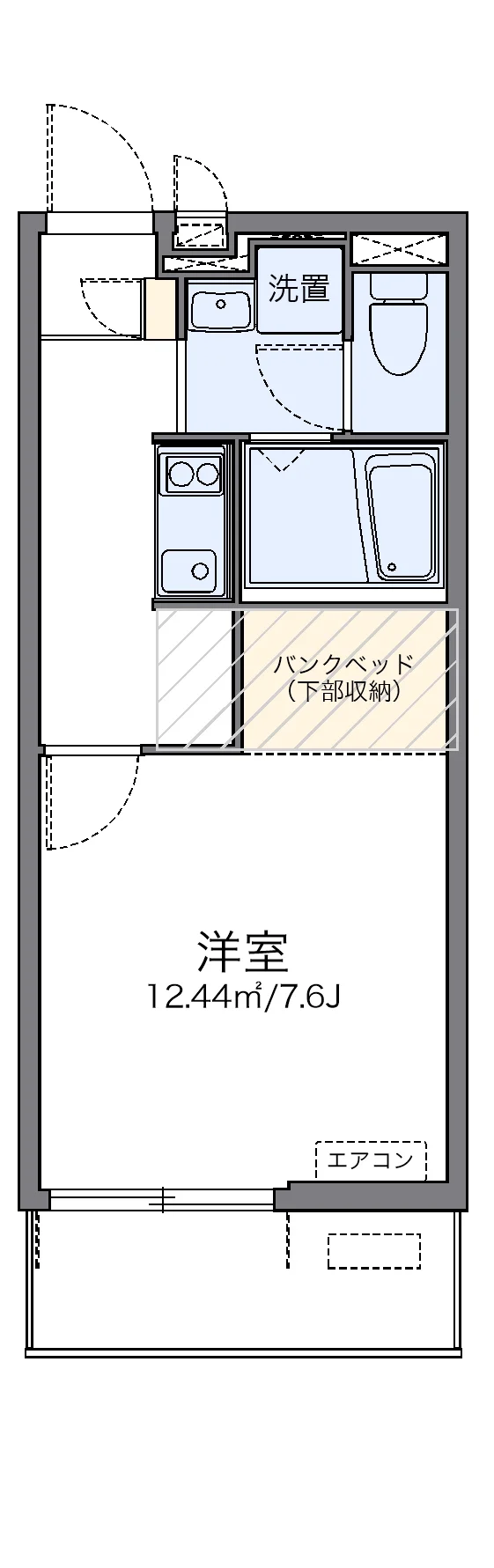 代表的な間取のため実際の間取とは異なる場合があります