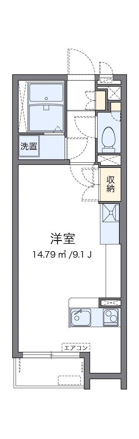 代表的な間取のため実際の間取とは異なる場合があります
