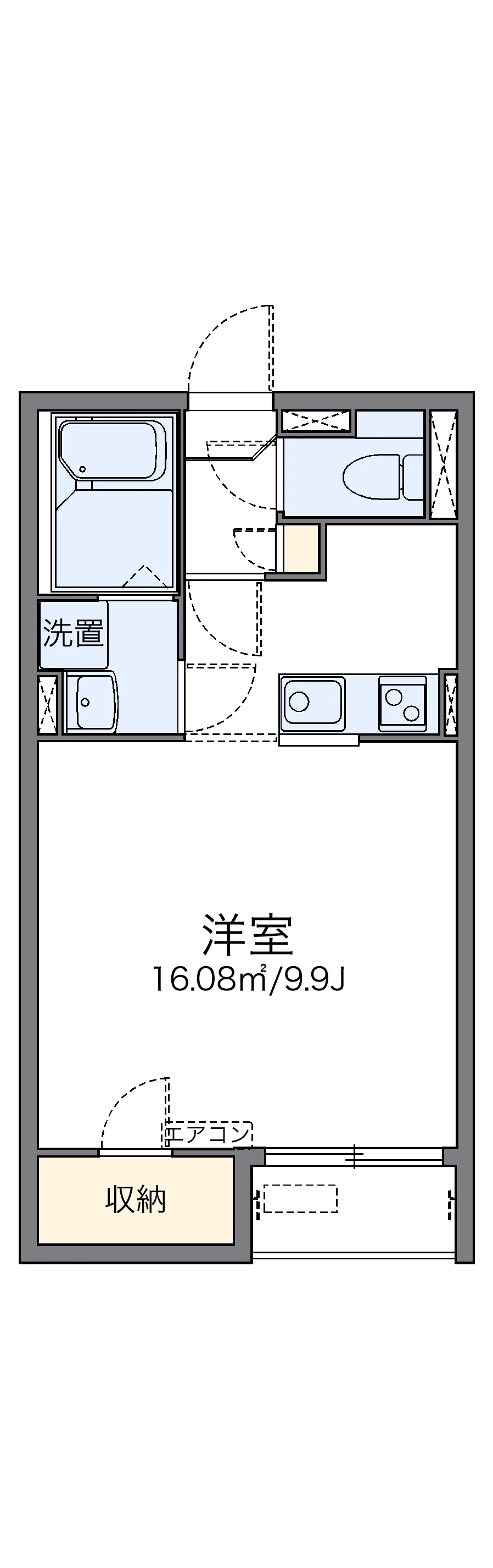 代表的な間取のため実際の間取とは異なる場合があります