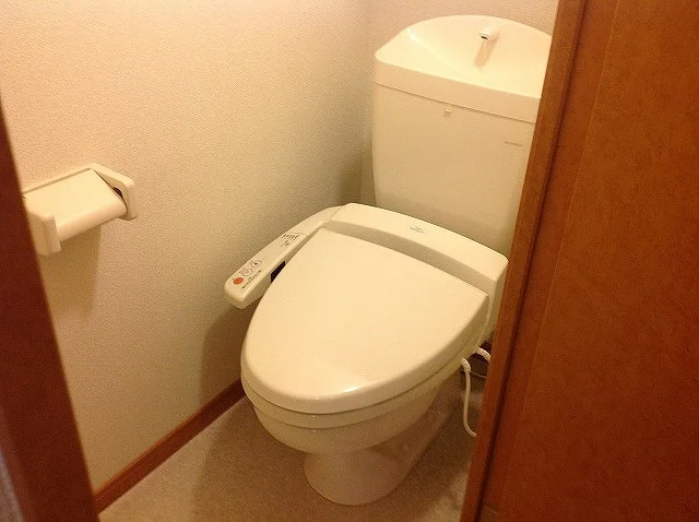 温水洗浄便座付きです。