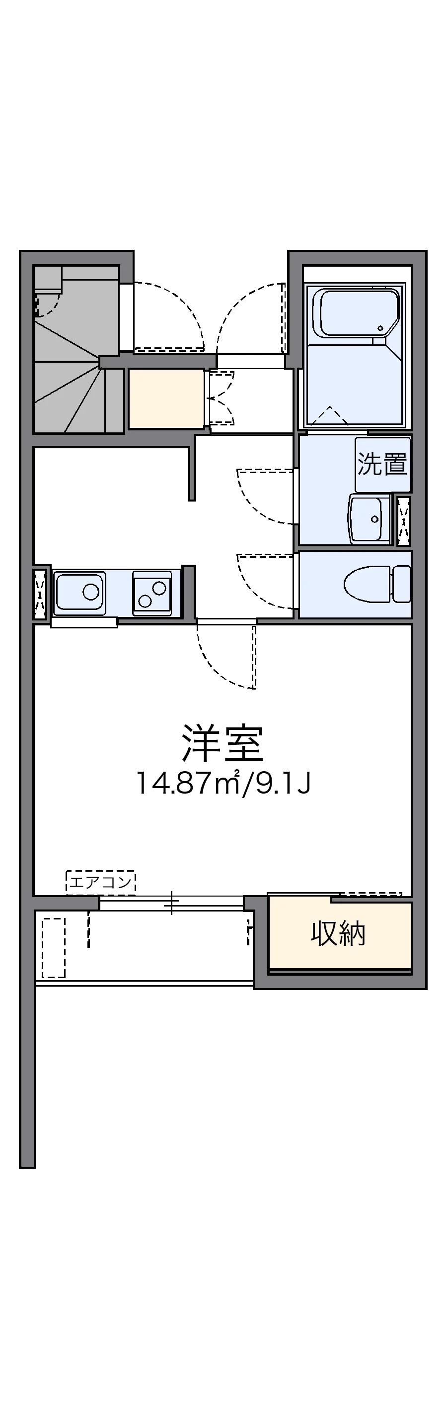 代表的な間取のため実際の間取とは異なる場合があります