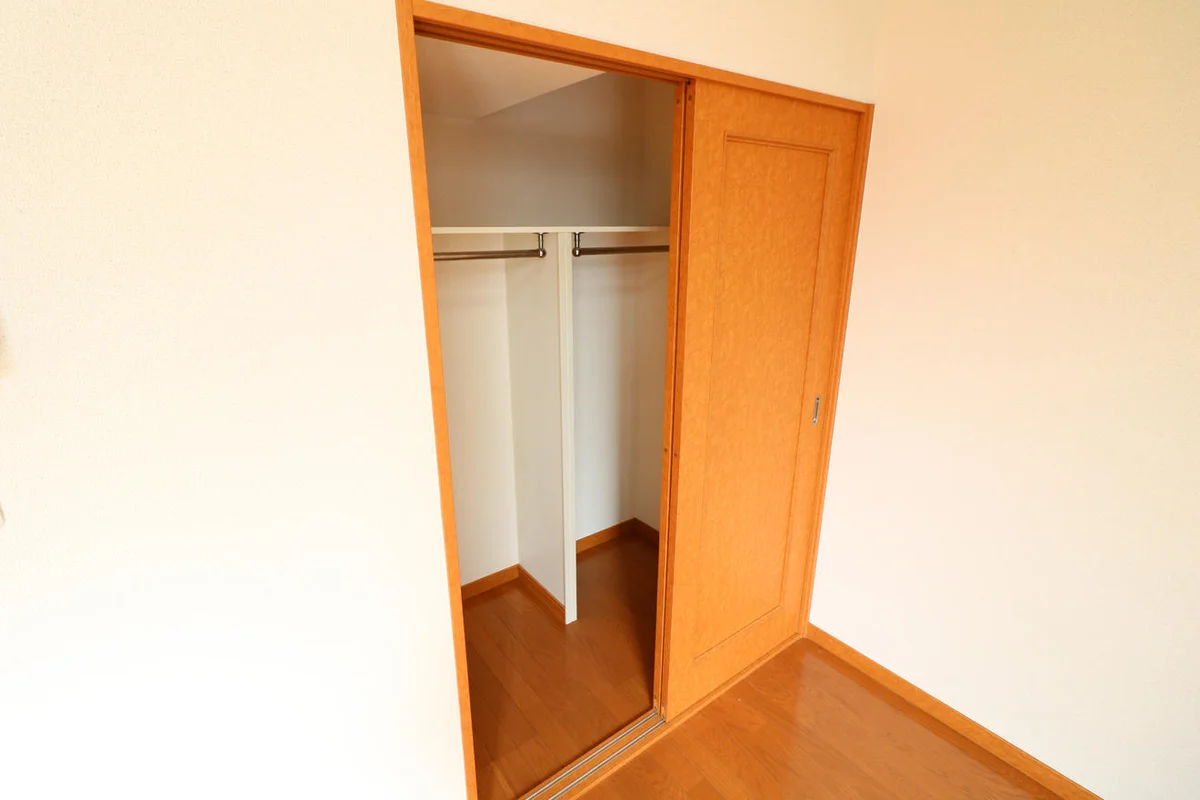大型クローゼットにより女性の方でも収納が安心！