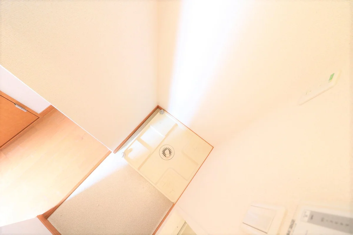 防水パン付き室内洗濯機置き場あり