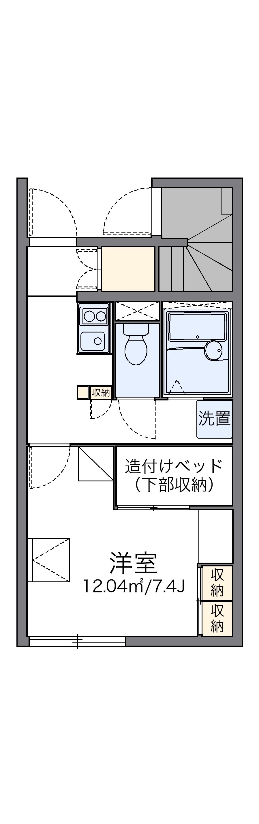 代表的な間取のため実際の間取とは異なる場合があります