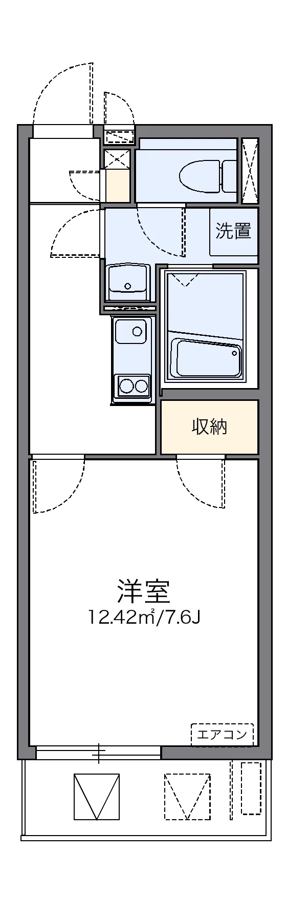 代表的な間取のため実際の間取とは異なる場合があります