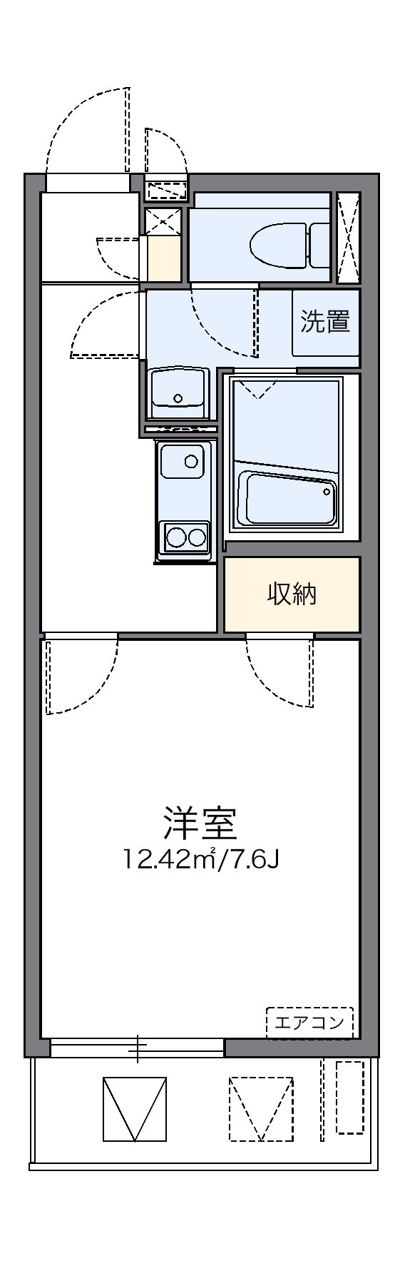 代表的な間取のため実際の間取とは異なる場合があります