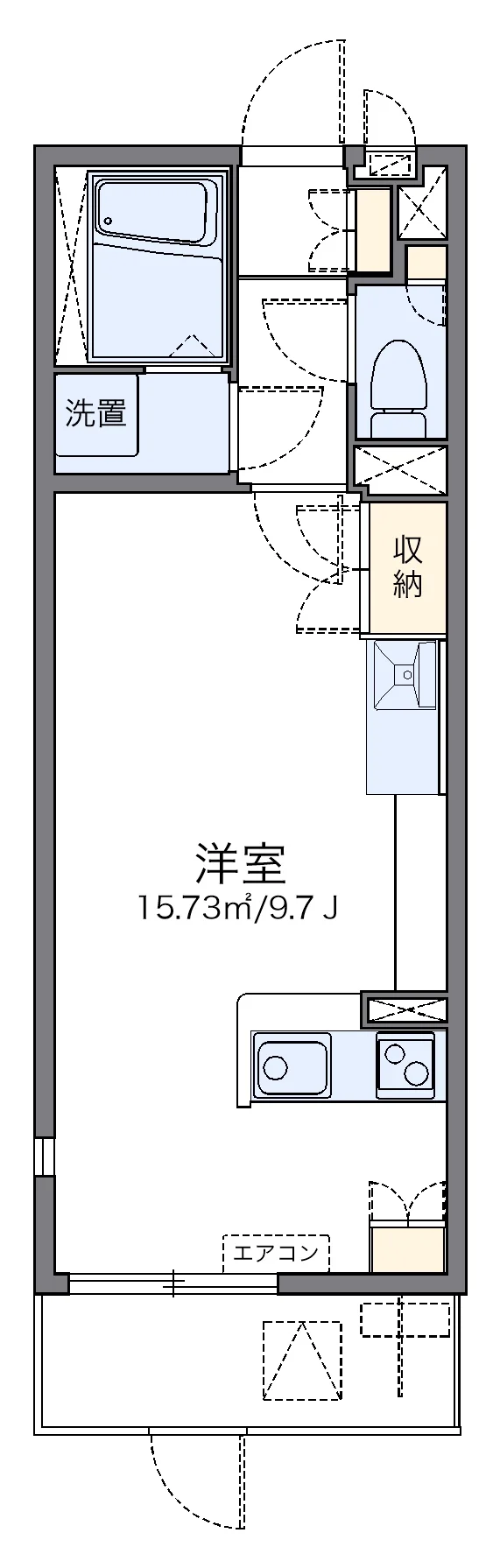 代表的な間取のため実際の間取とは異なる場合があります