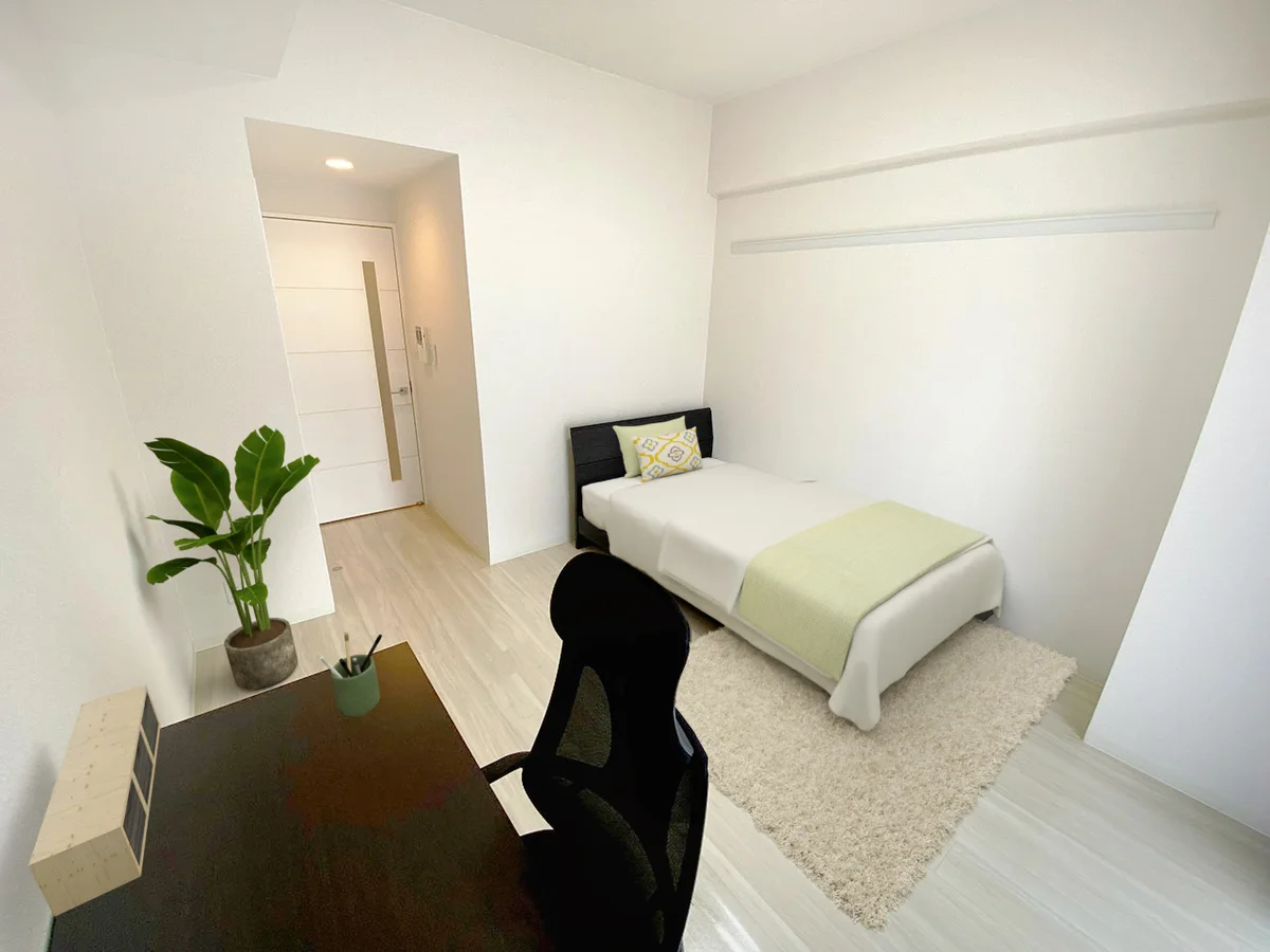 写真はお部屋のイメージです。ラグなどの室内装飾はございません。