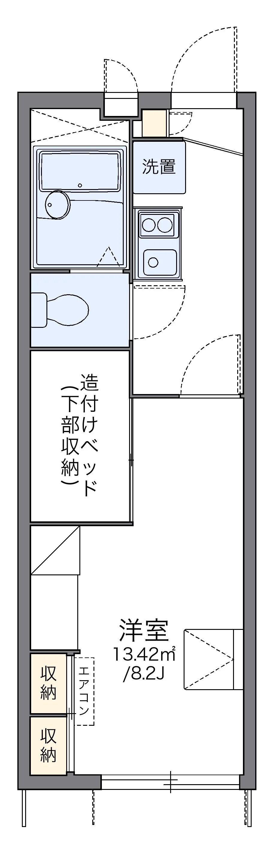 代表的な間取のため実際の間取とは異なる場合があります