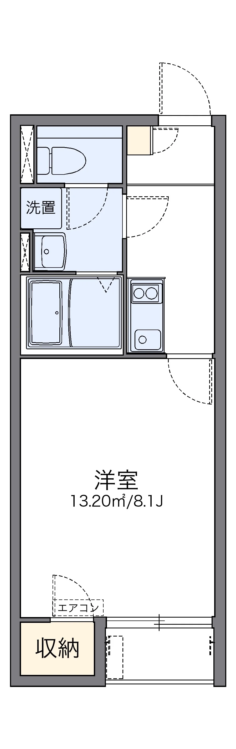 代表的な間取のため実際の間取とは異なる場合があります