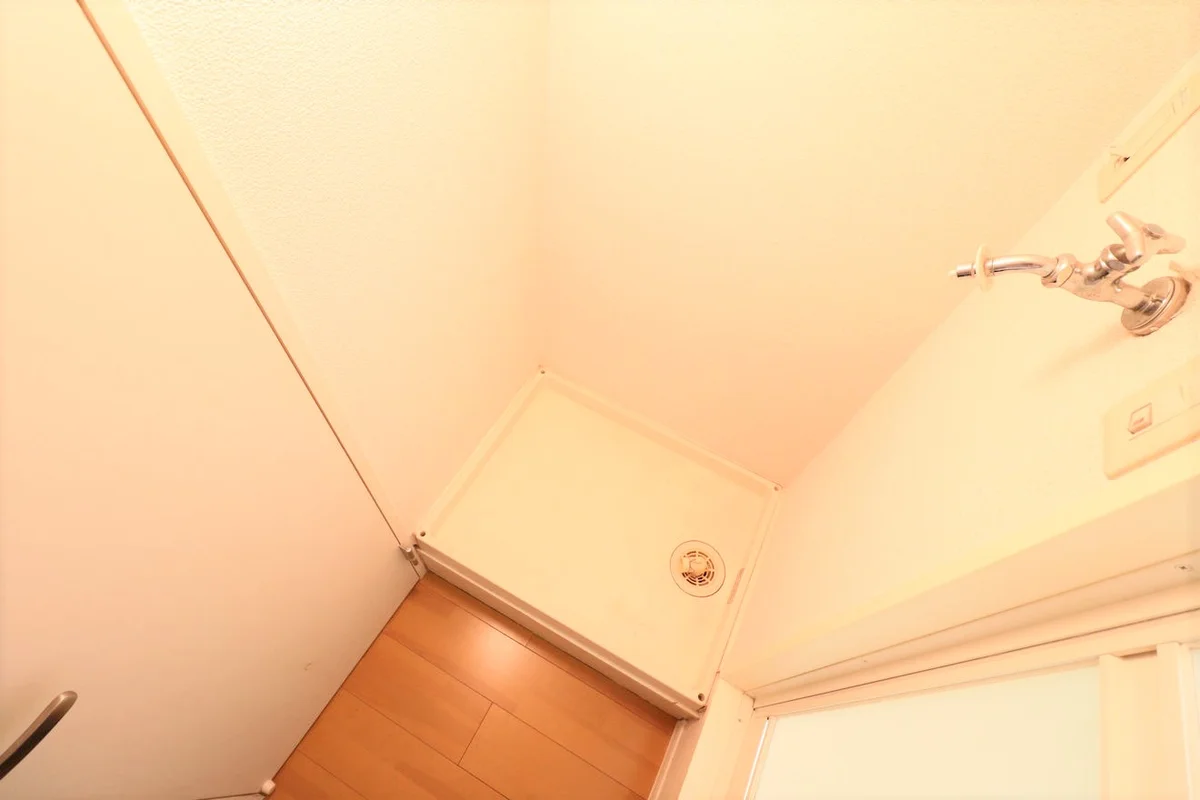 防水パン付き室内洗濯機置き場あり