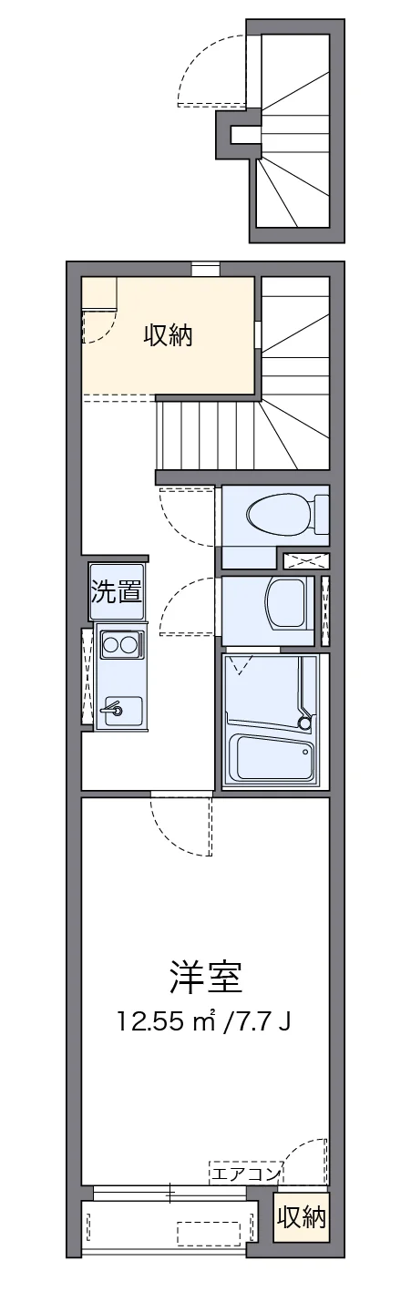 代表的な間取のため実際の間取とは異なる場合があります