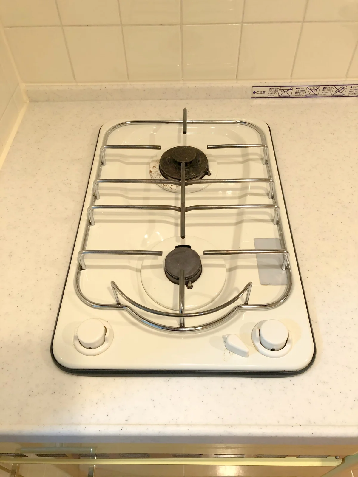 2口のガスコンロ♪お料理しやすい♪