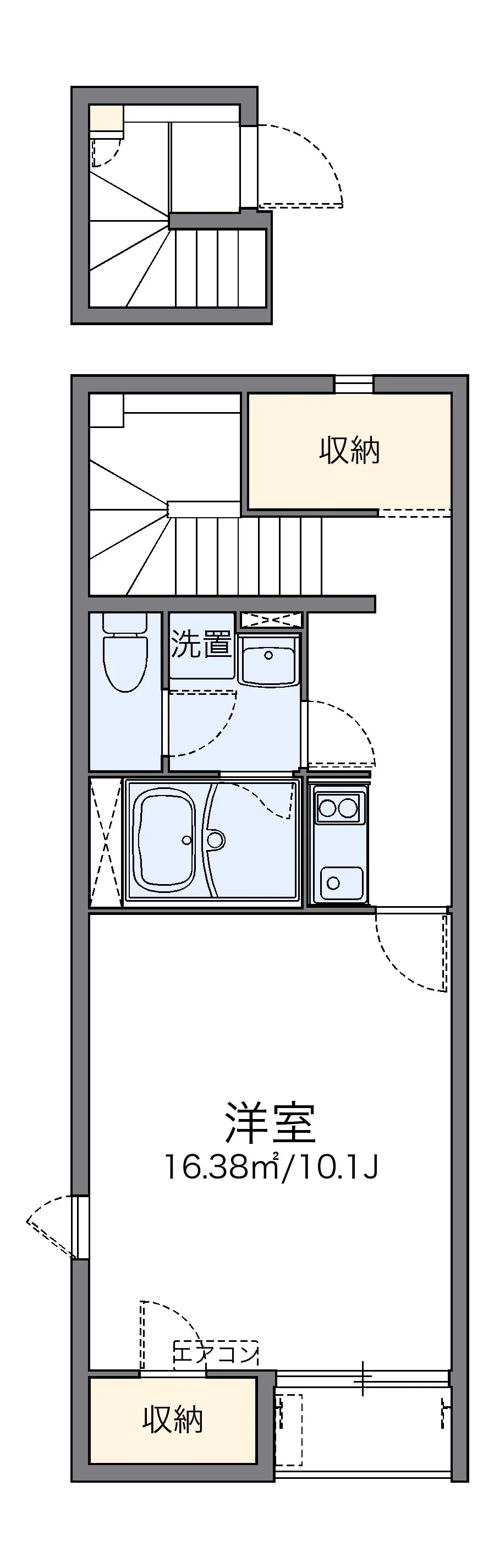 代表的な間取のため実際の間取とは異なる場合があります