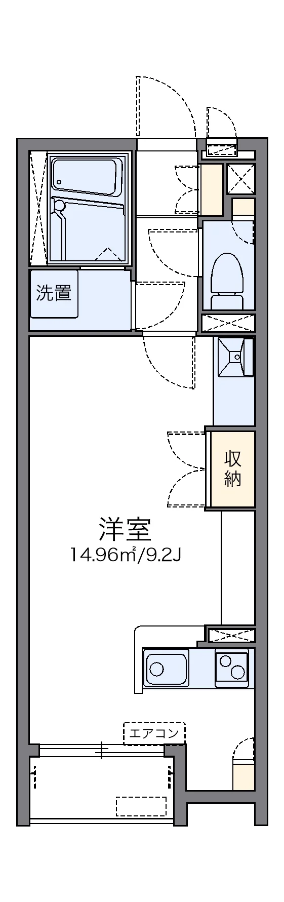 代表的な間取のため実際の間取とは異なる場合があります