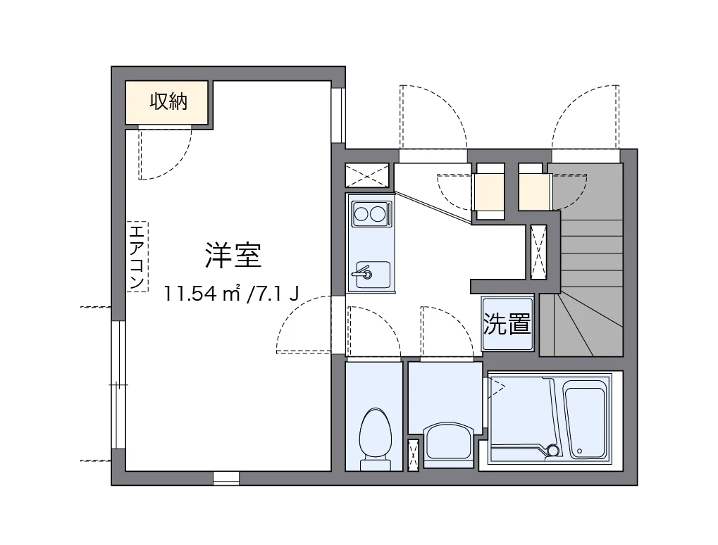 代表的な間取のため実際の間取とは異なる場合があります