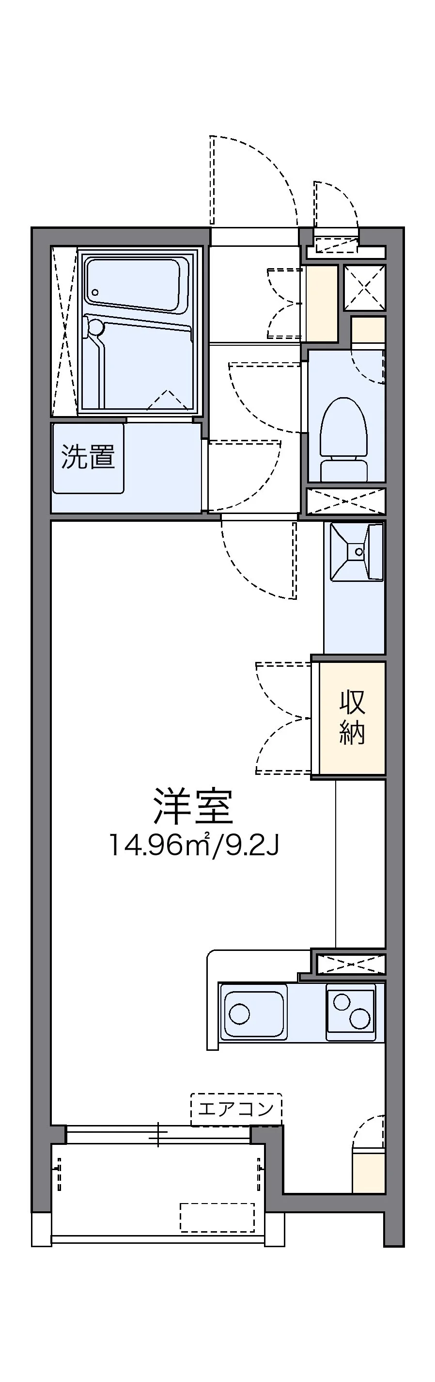 代表的な間取のため実際の間取とは異なる場合があります