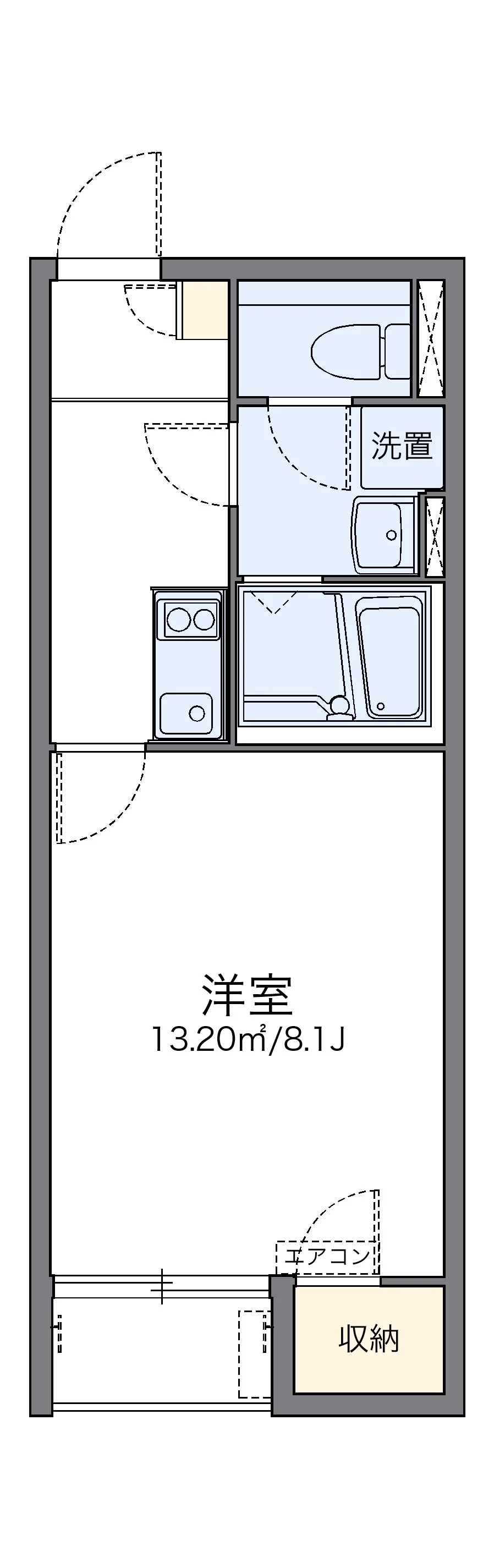 代表的な間取のため実際の間取とは異なる場合があります