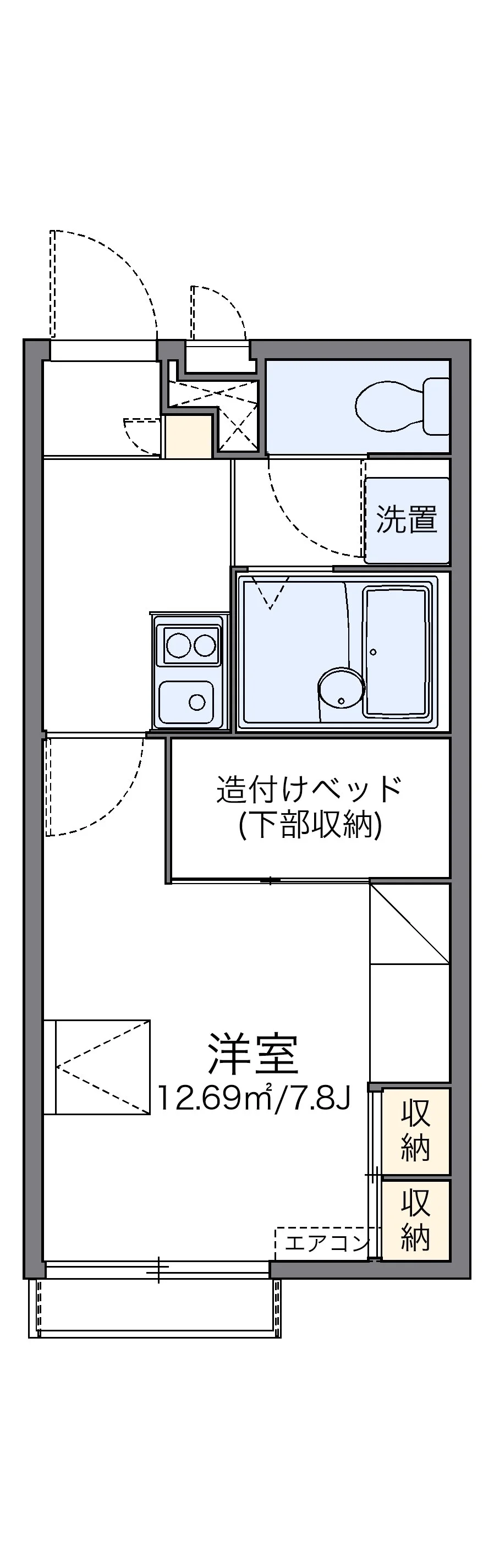 代表的な間取のため実際の間取とは異なる場合があります