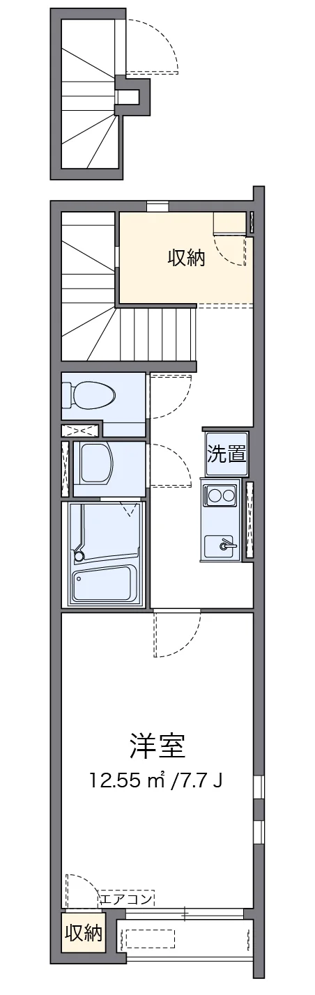 代表的な間取のため実際の間取とは異なる場合があります