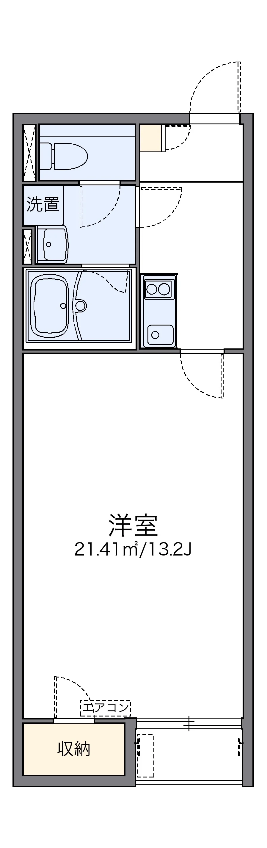 代表的な間取のため実際の間取とは異なる場合があります