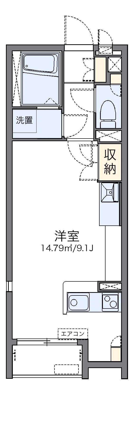 代表的な間取のため実際の間取とは異なる場合があります