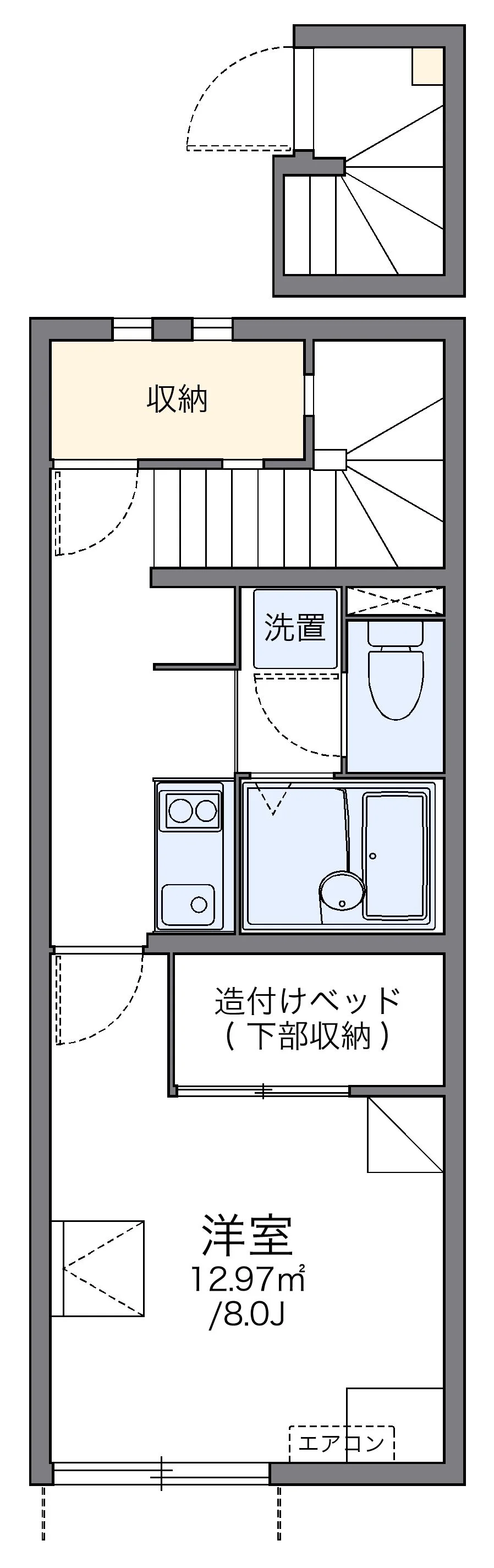 代表的な間取のため実際の間取とは異なる場合があります