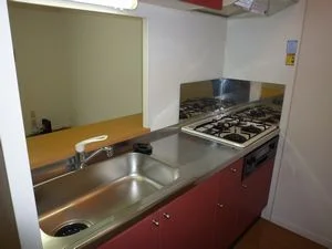 広々キッチン（ガスコンロ３口）