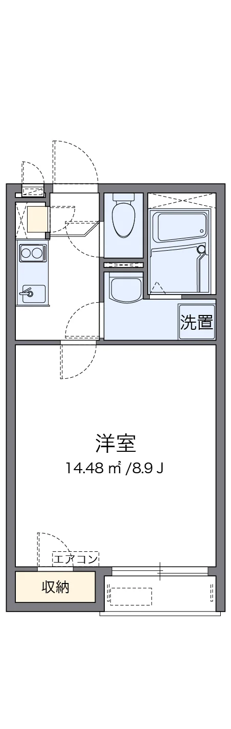 代表的な間取のため実際の間取とは異なる場合があります
