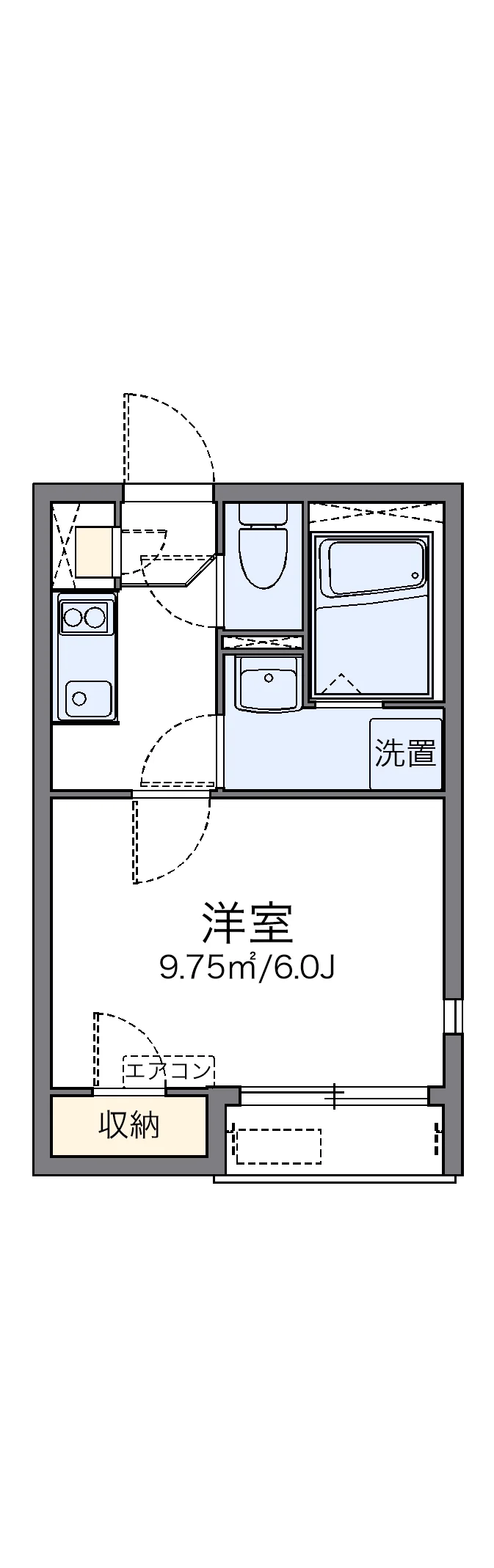 代表的な間取のため実際の間取とは異なる場合があります