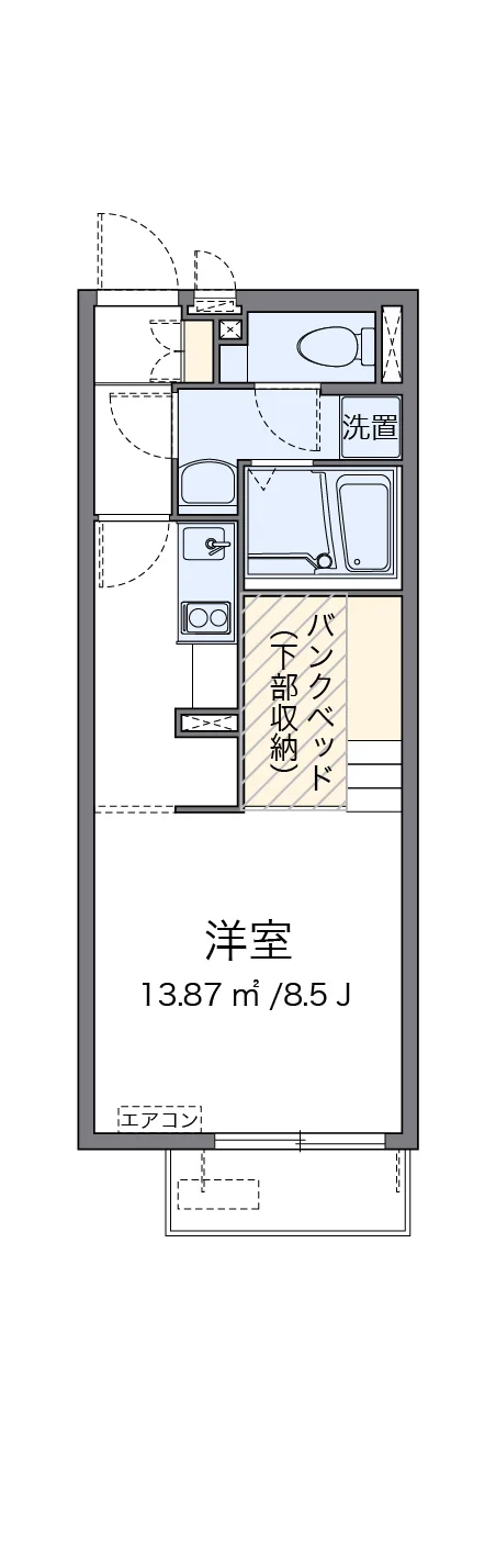 代表的な間取のため実際の間取とは異なる場合があります