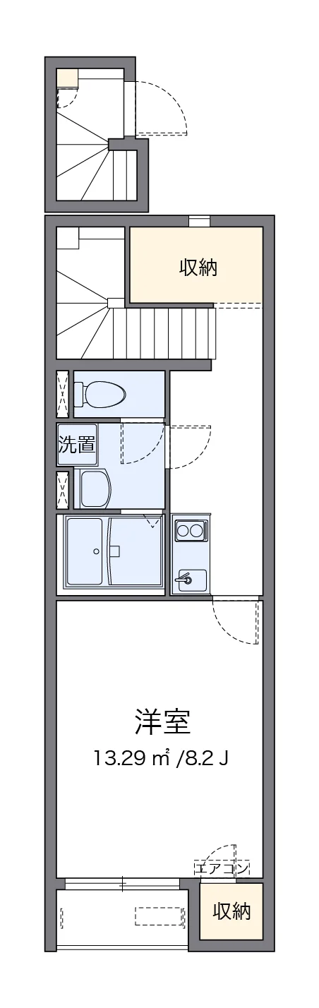 代表的な間取のため実際の間取とは異なる場合があります