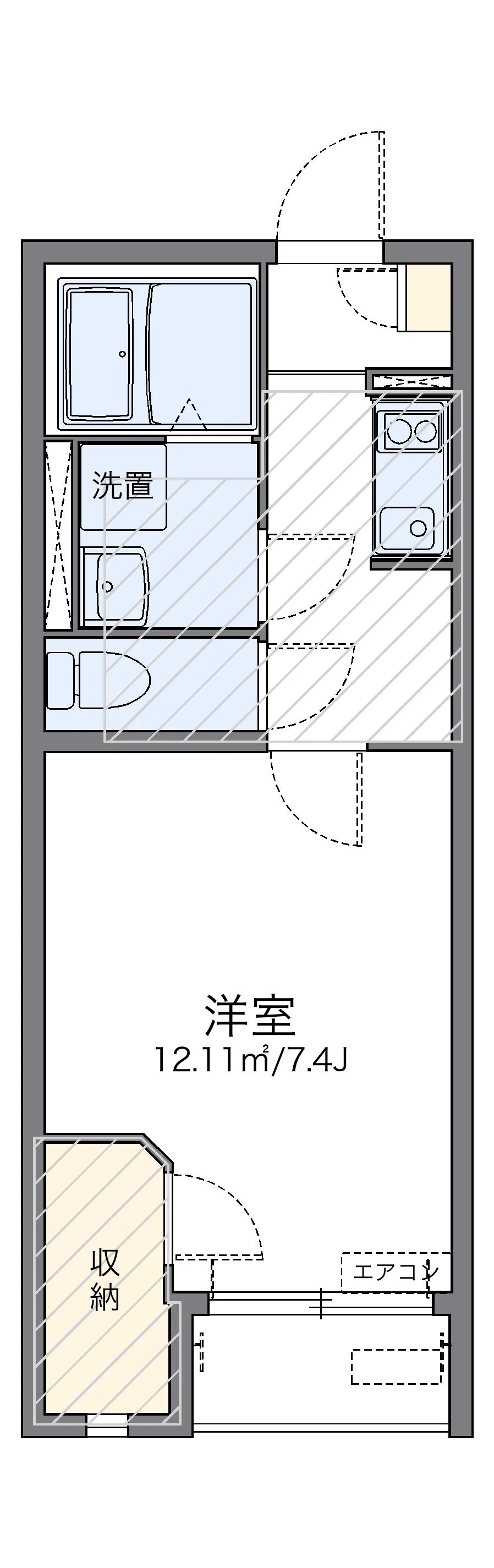 代表的な間取のため実際の間取とは異なる場合があります