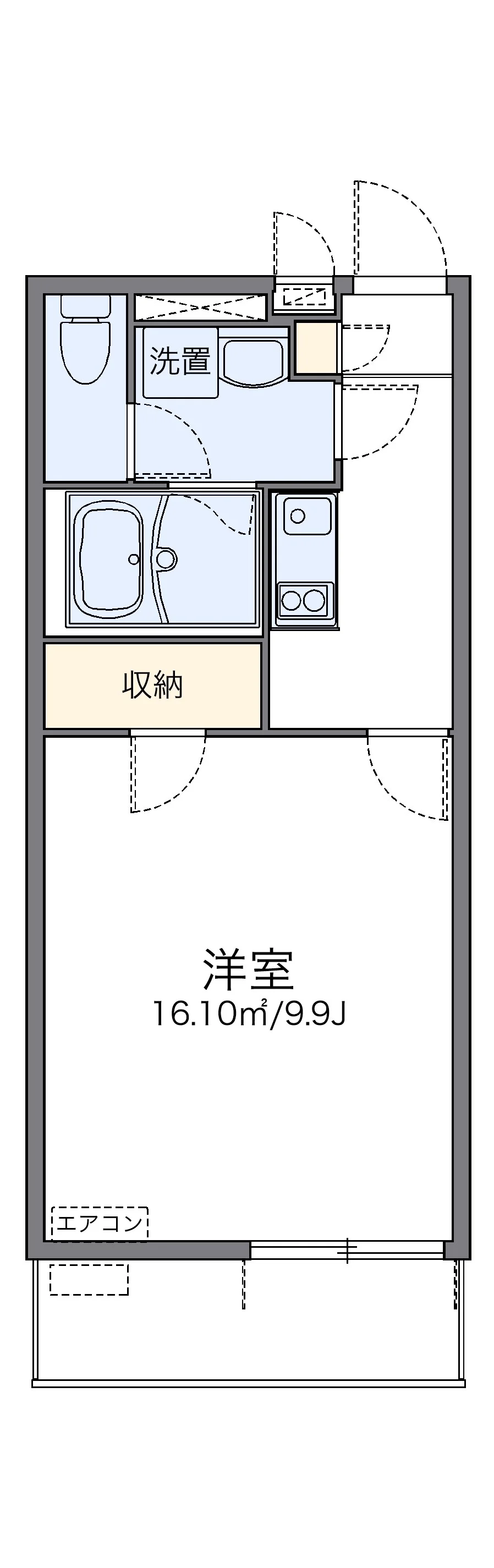 代表的な間取のため実際の間取とは異なる場合があります