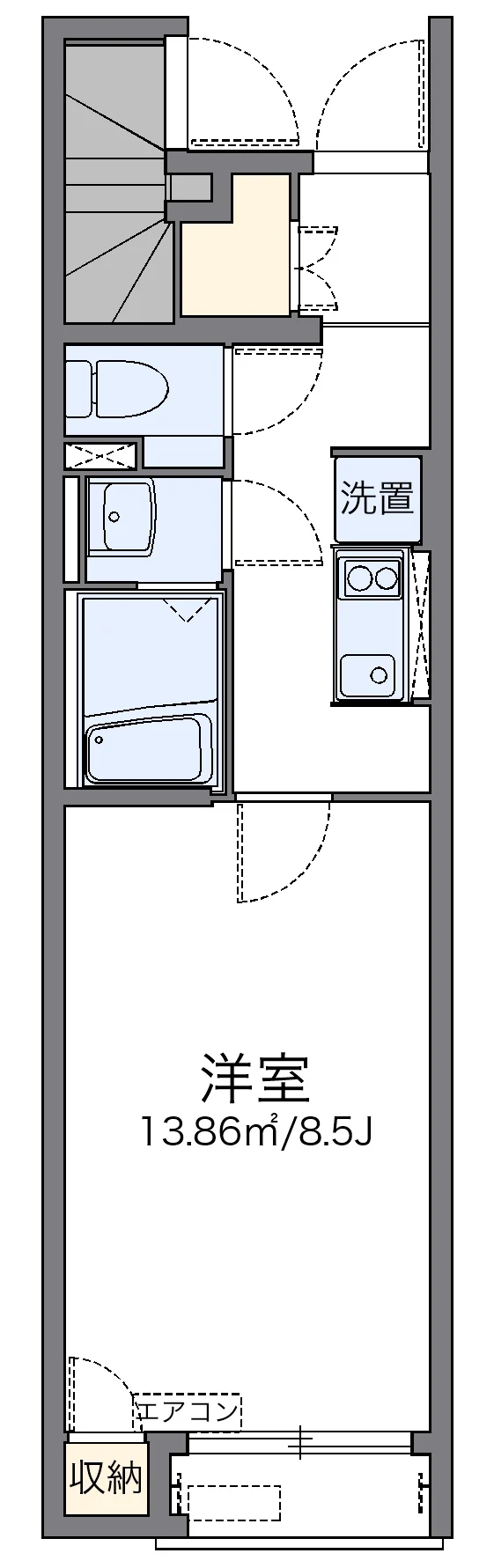 代表的な間取のため実際の間取とは異なる場合があります