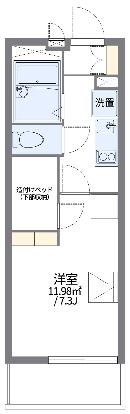 代表的な間取のため実際の間取とは異なる場合があります