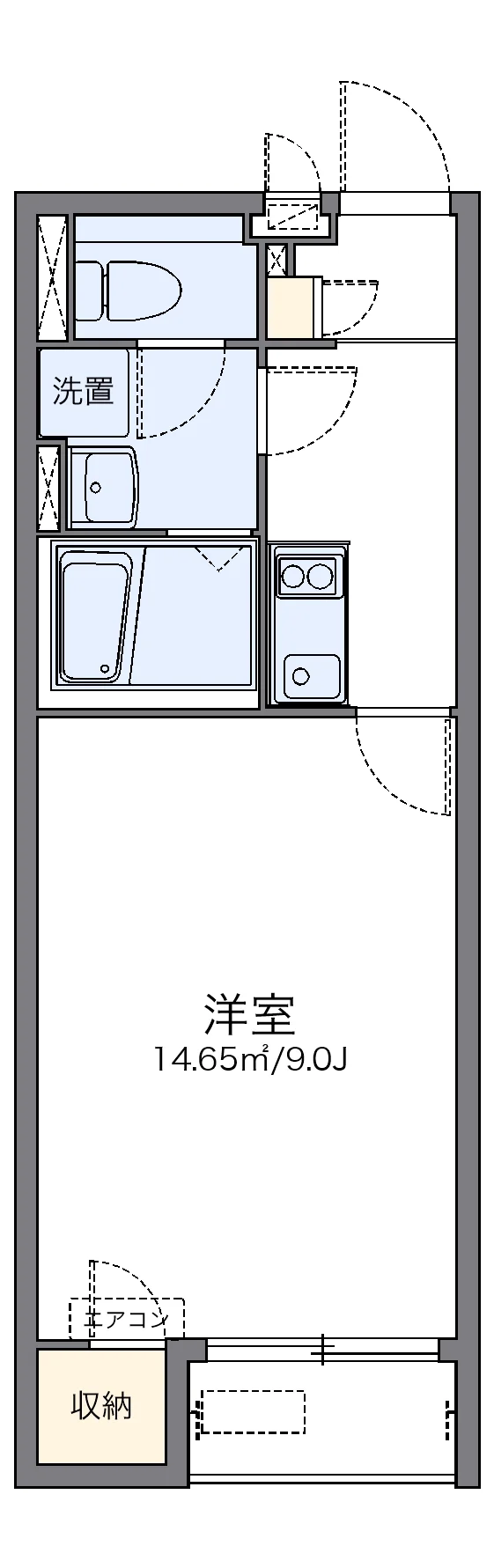 代表的な間取のため実際の間取とは異なる場合があります