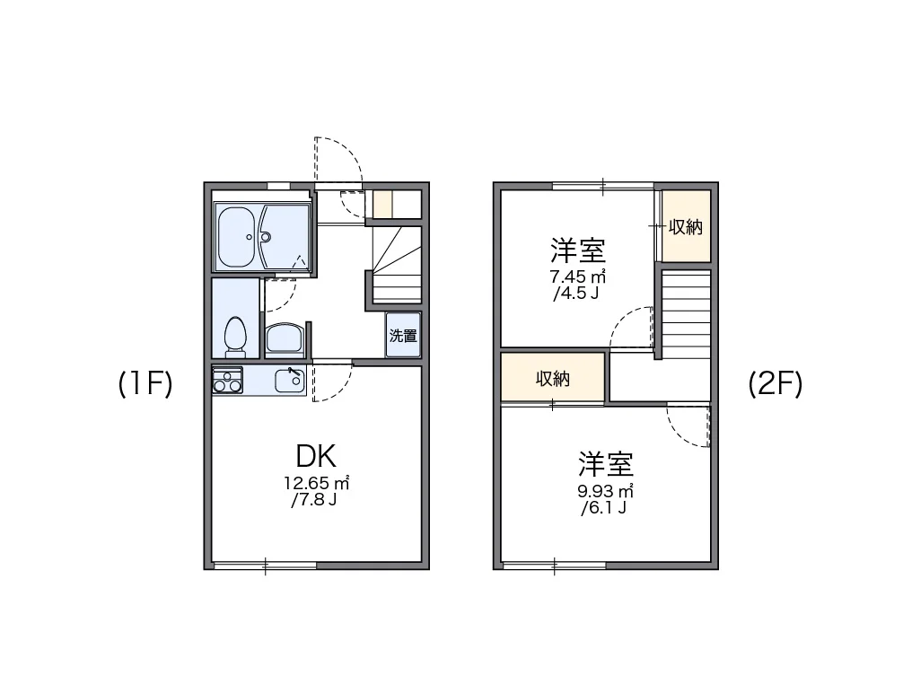 代表的な間取のため実際の間取とは異なる場合があります