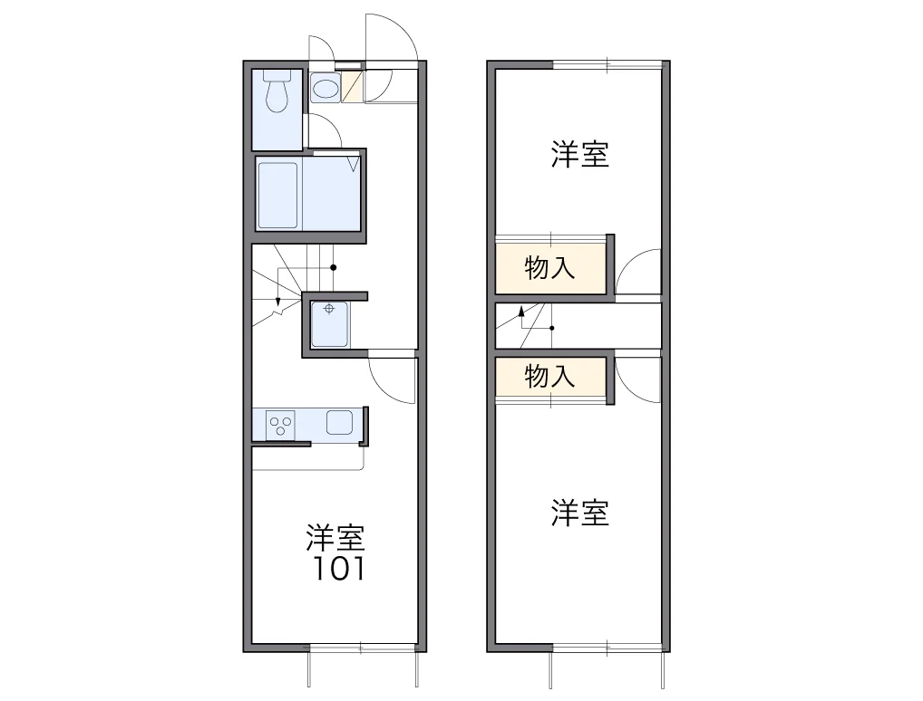 代表的な間取のため実際の間取とは異なる場合があります