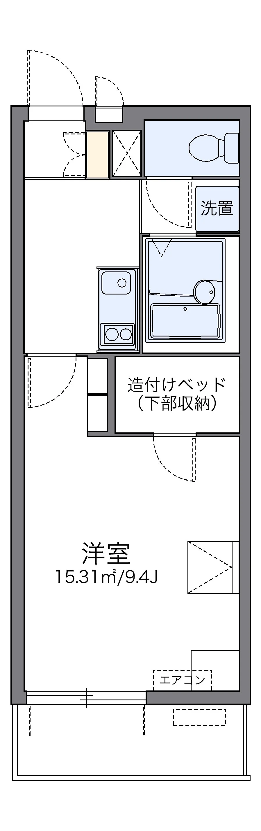 代表的な間取のため実際の間取とは異なる場合があります