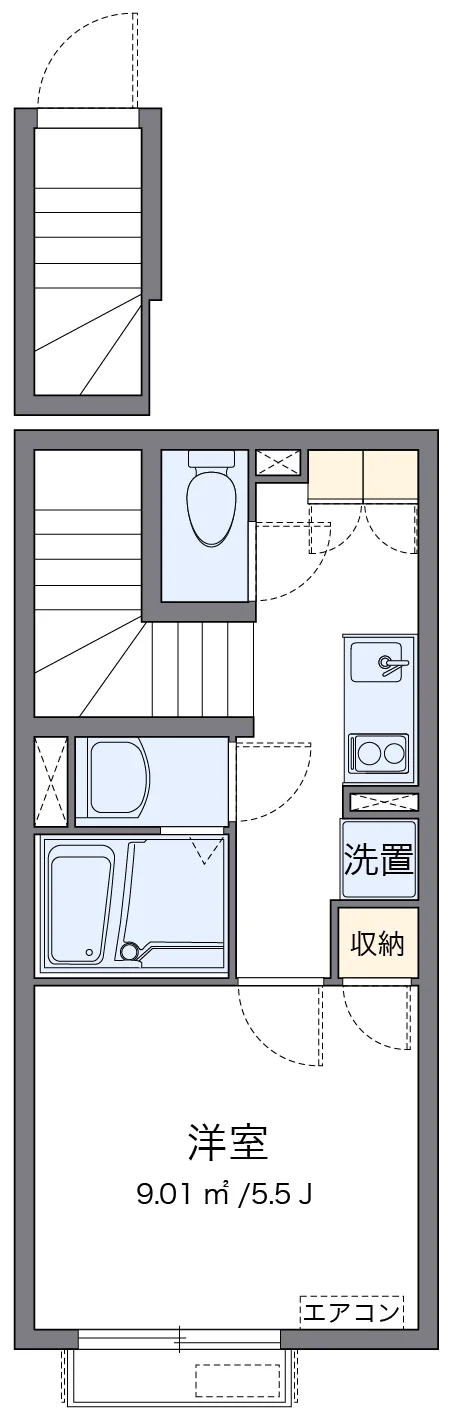 代表的な間取のため実際の間取とは異なる場合があります
