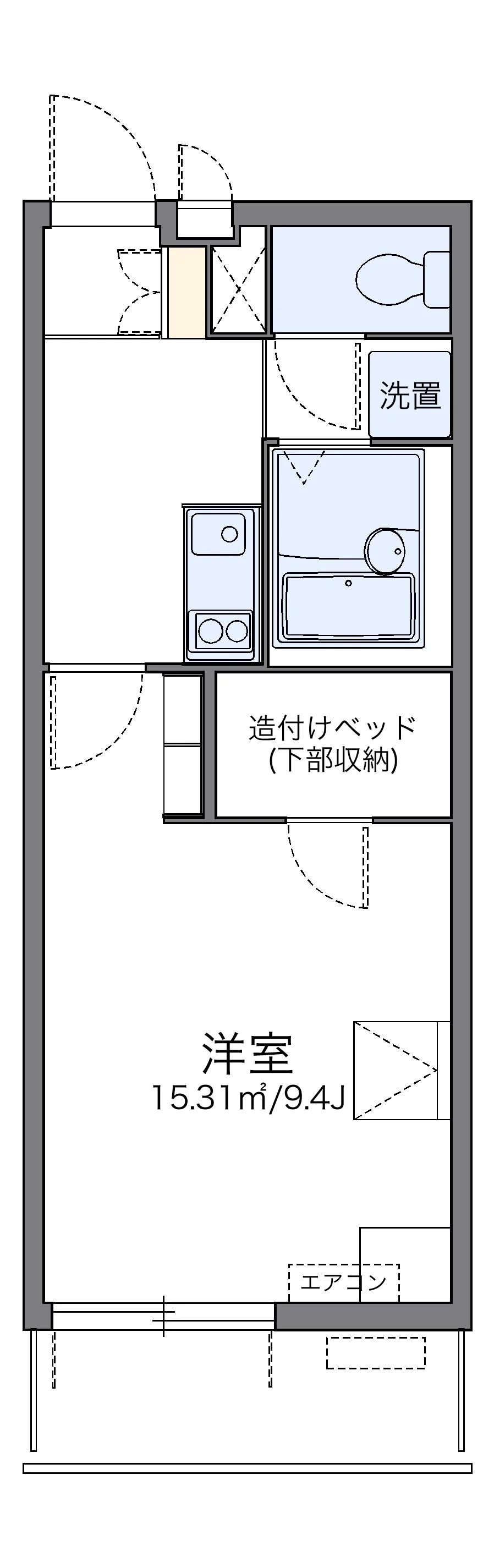 代表的な間取のため実際の間取とは異なる場合があります