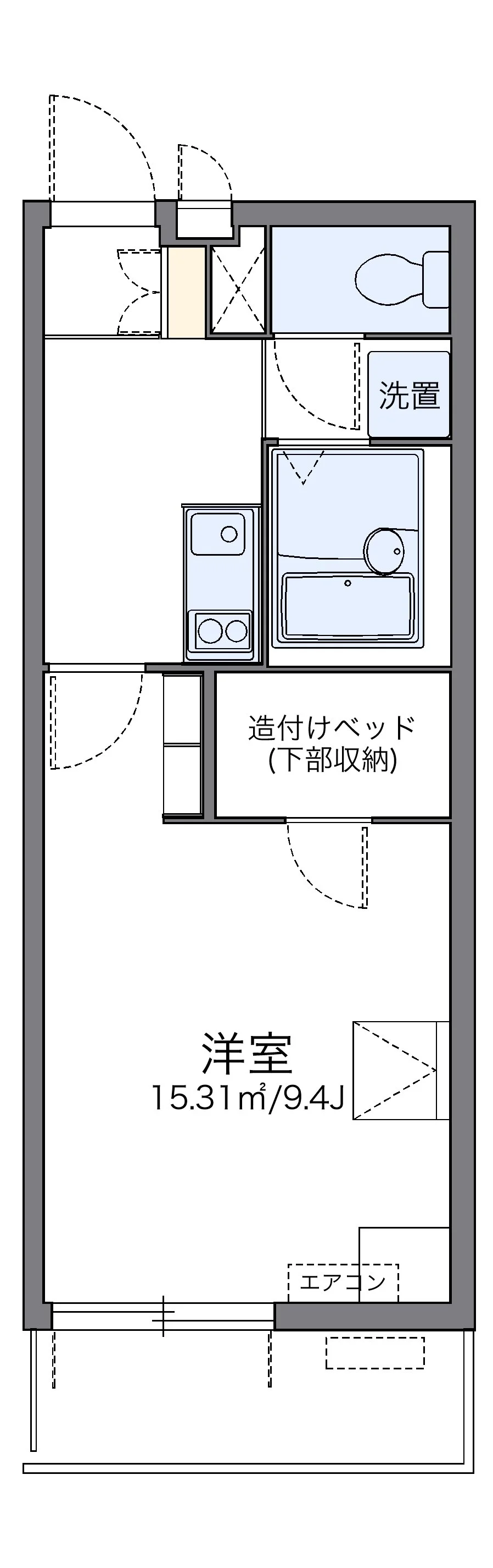 代表的な間取のため実際の間取とは異なる場合があります